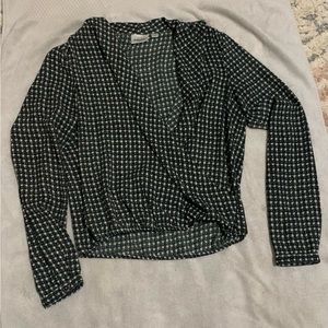Böhme/Aware Open Front Checked Blouse